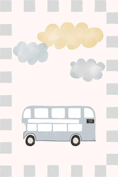 Плакат Menina Lisboa - Blue Bus