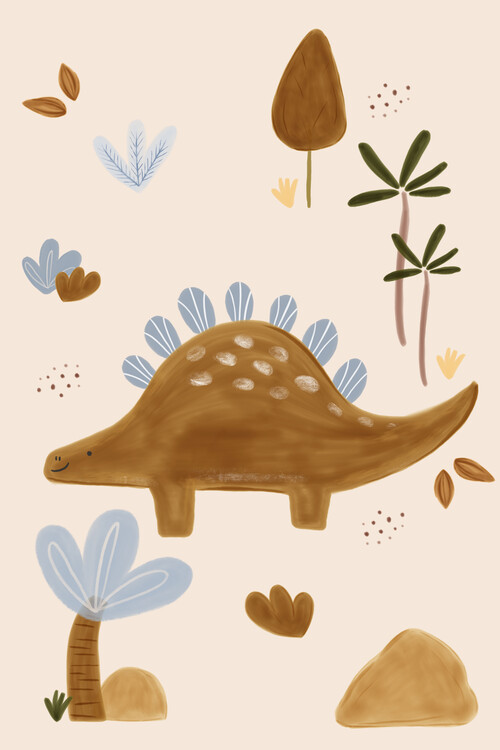 Плакат Menina Lisboa - Stegosaurus