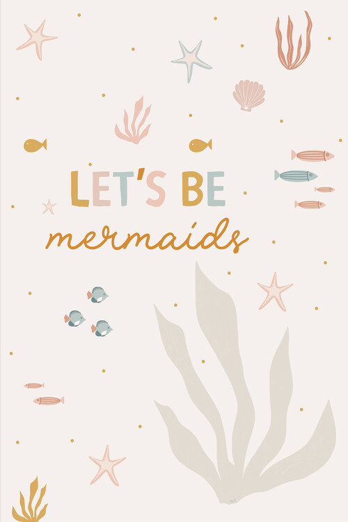 Плакат Menina Lisboa - Let's be mermaids