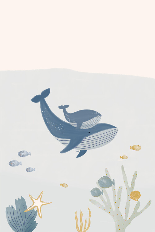 Poster Menina Lisboa - Two Whales