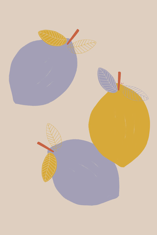 Plagát Menina Lisboa - Lavender Lemons