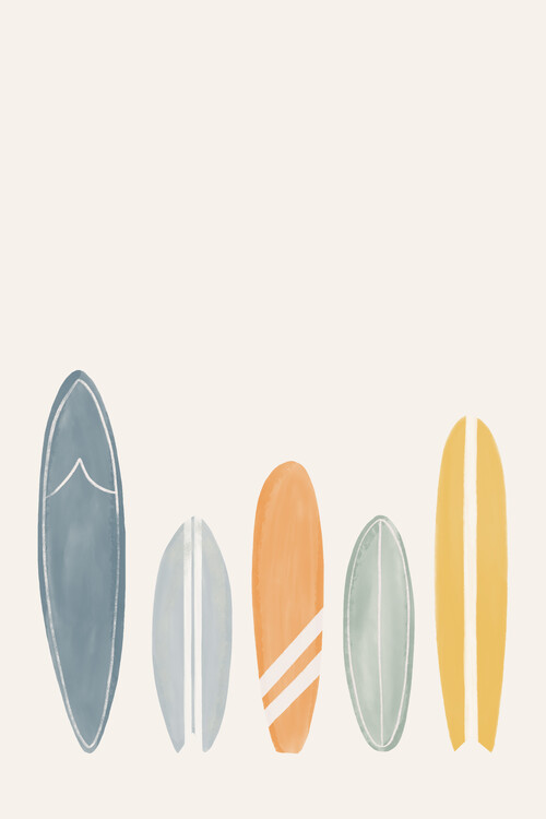 Poster Menina Lisboa - Pastel Surfboards