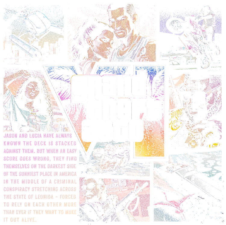T-shirt Grand Theft Auto VI Cover