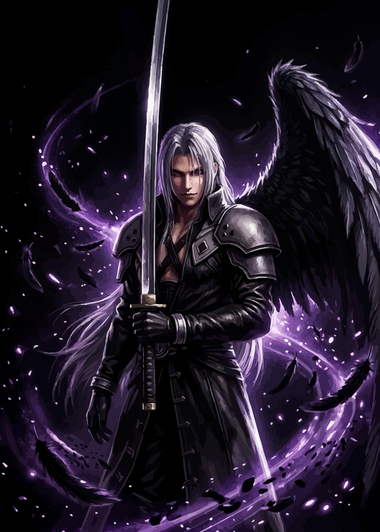 Poster Final Fantasy VII - Sephiroth One-Winged Angel Poster