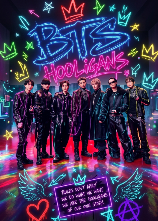 Plakat BTS Hooligans