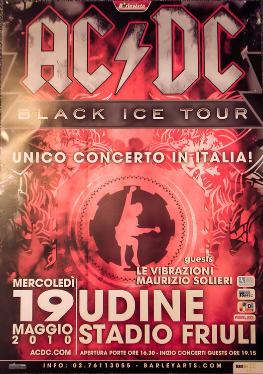 Плакат AC-DC – Back in Tour, Udine 2001