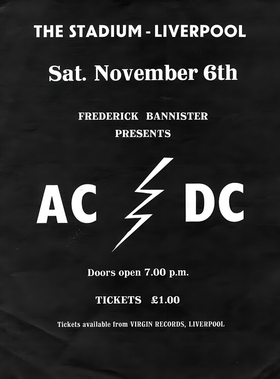 Плакат AC-DC – The Stadium Liverpool