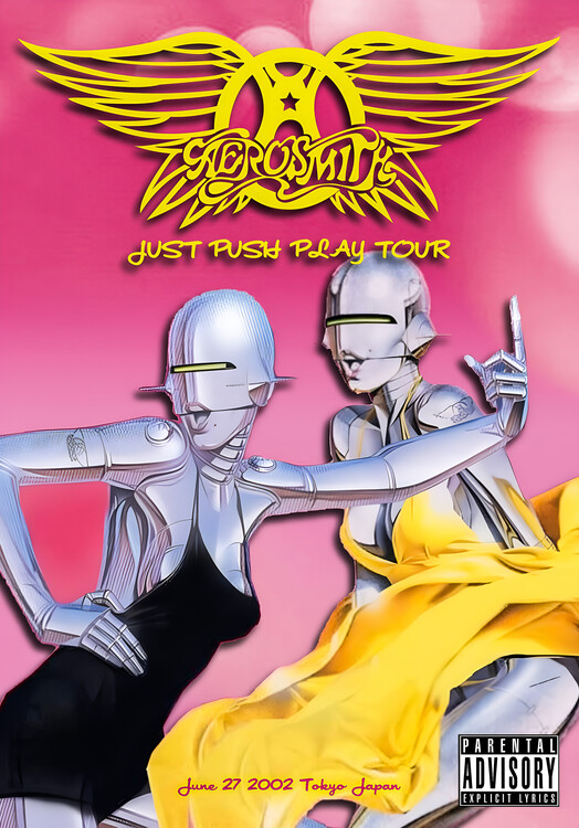 Плакат Aerosmith – Just Push Play Tour
