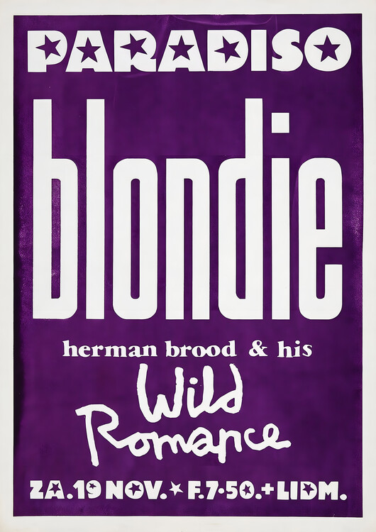 Плакат Blondie & Herman Brood & His Wild Romance – Paradiso