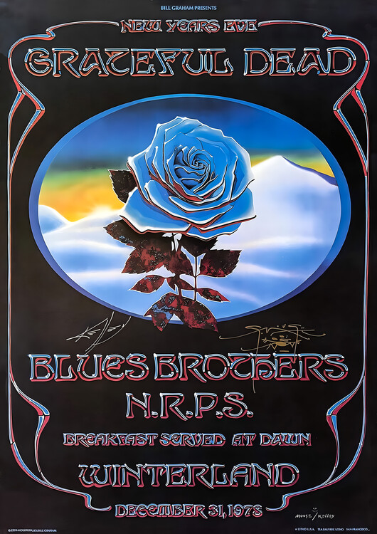 Плакат Grateful Dead & New Riders of the Purple Sage – Winterland