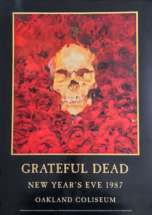 Плакат Grateful Dead – New Year’s Eve 1987, Oakland Coliseum