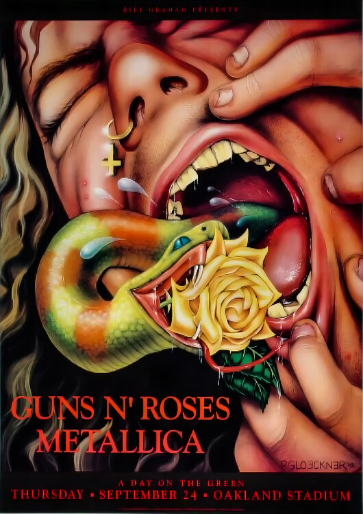 Плакат Guns N’ Roses & Metallica – Stadium Tour 1992