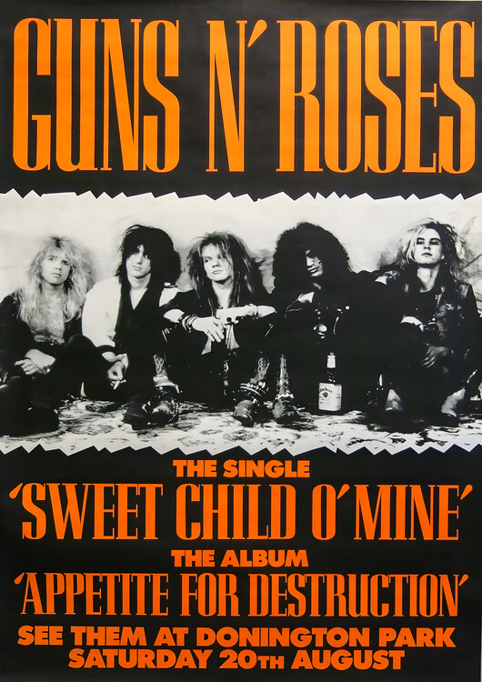 Obraz na plátně Guns N’ Roses – Sweet Child O’ Mine - Appetite for Destruction
