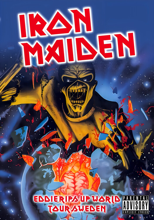 Плакат Iron Maiden – Eddie Rips Up the World Tour