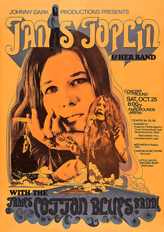 Плакат Janis Joplin – Kozmic Blues Band