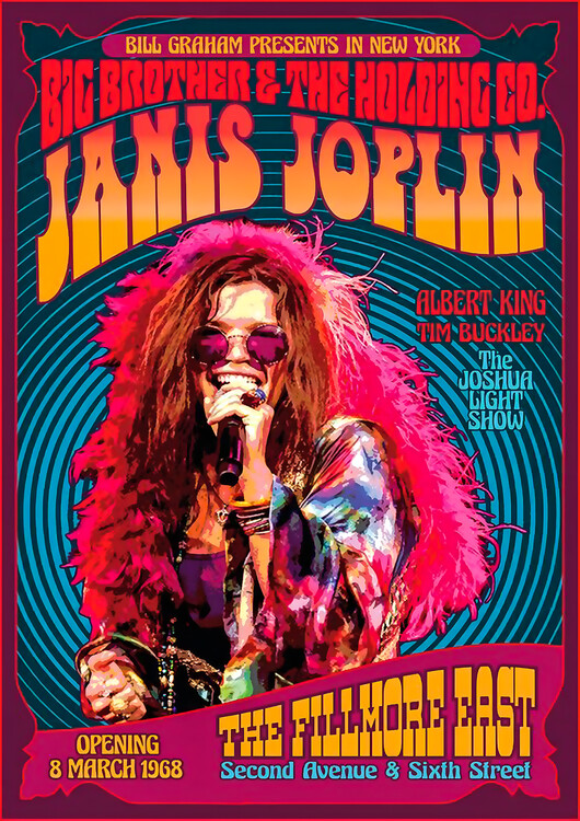 Плакат Janis Joplin – Live in New York