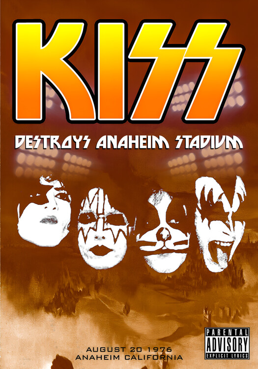 Плакат KISS – Destroy Anaheim Stadium