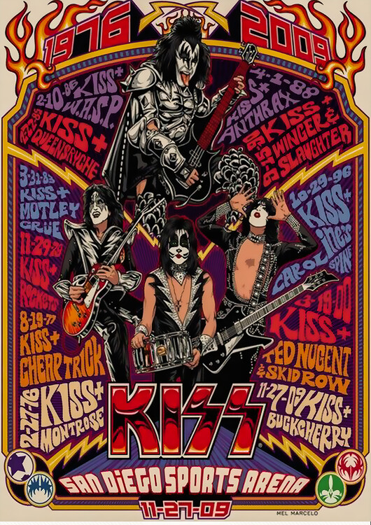 Плакат KISS – San Diego Sports Arena