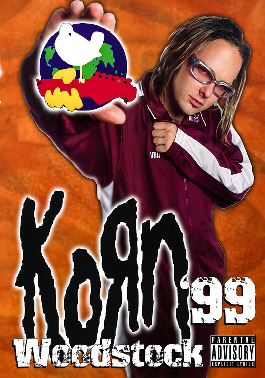 Sticker Plakat Korn – Woodstock ’99