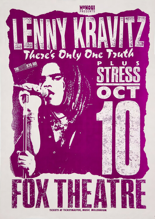 Плакат Lenny Kravitz – Fox Theatre, October 10