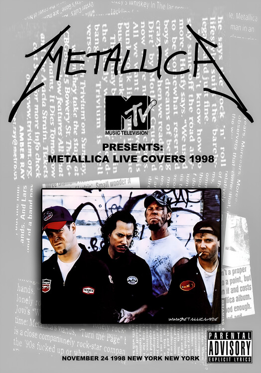 Плакат Metallica – MTV Presents Metallica Live Covers 1998