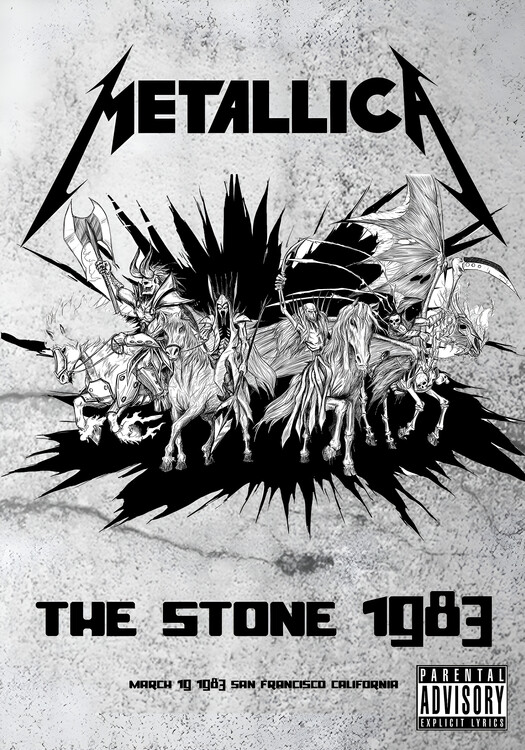 Плакат Metallica – The Stone 1983