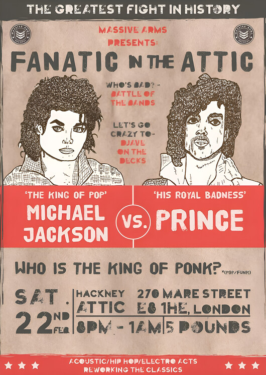 Плакат Michael Jackson vs. Prince – Fanatic in the Attic