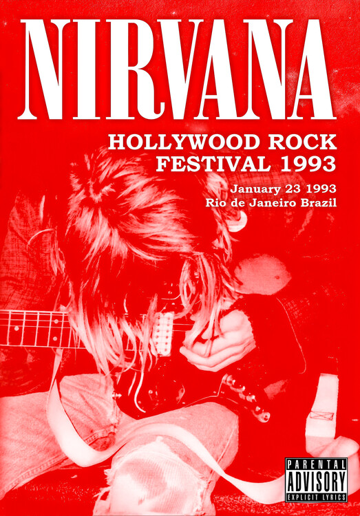 Plakát Nirvana – Hollywood Rock Festival 1993