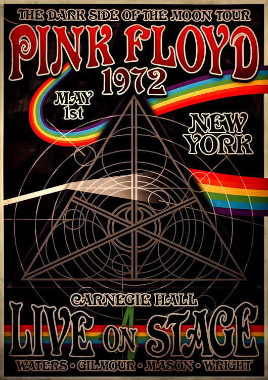Poster Pink Floyd – Eclipse of the Moon Tour, New York 1972