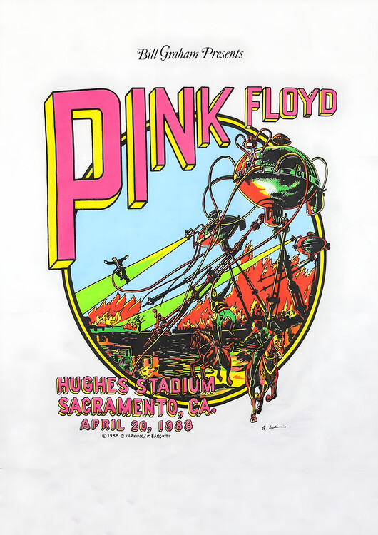 Poster Pink Floyd – Hughes Stadium, Sacramento 1988