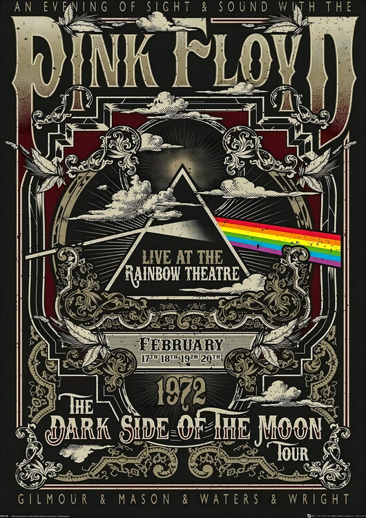 Poster Pink Floyd – Live at the Rainbow Theatre 1972