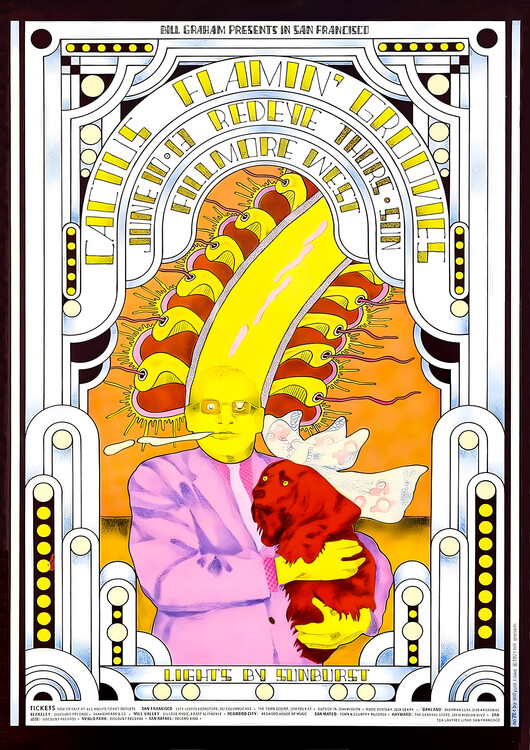 Poster Psychedelic Rock – Banana & Rose Artwork