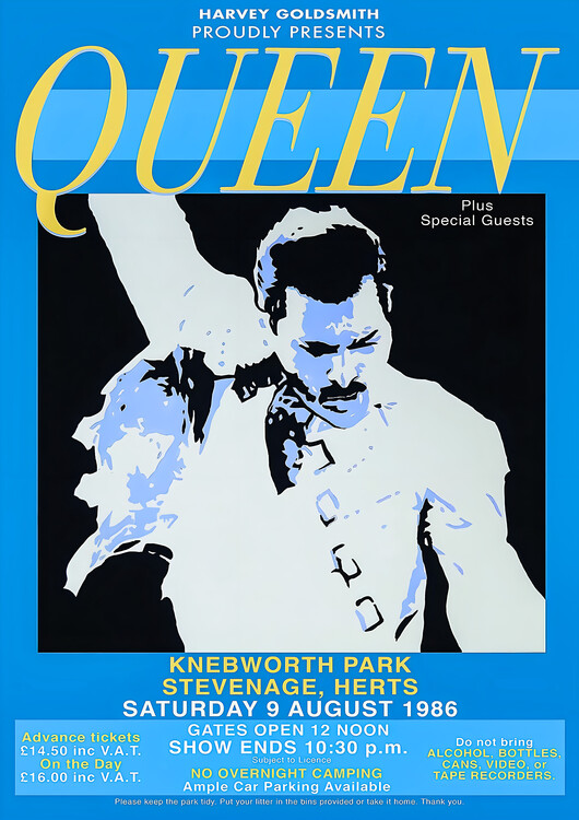Poster Queen – Knebworth Park 1986