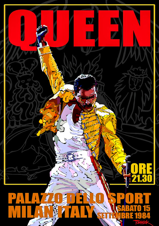 Poster Queen – Live in Milan 1984