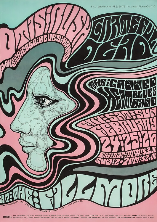 Poster Quicksilver Messenger Service – Psychedelic Concert Poster