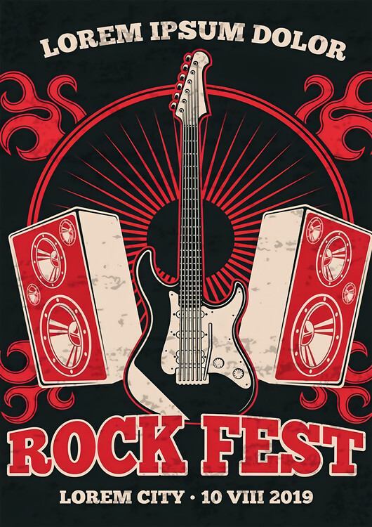 Plagát Rock Fest – Lorem City 2019