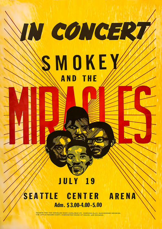 Plagát Smokey and the Miracles – In Concert, Seattle Center Arena
