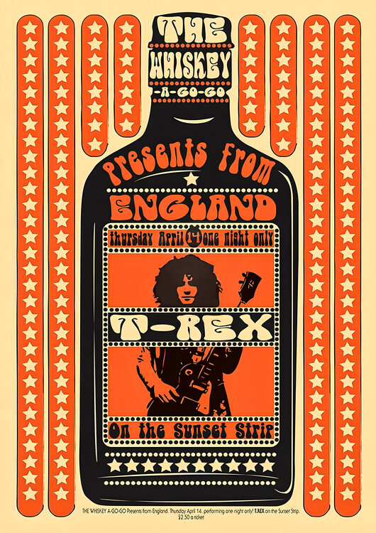 Plagát T. Rex – The Whisky a Go Go
