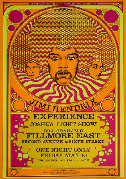 Plagát The Jimi Hendrix Experience – Fillmore East 1968