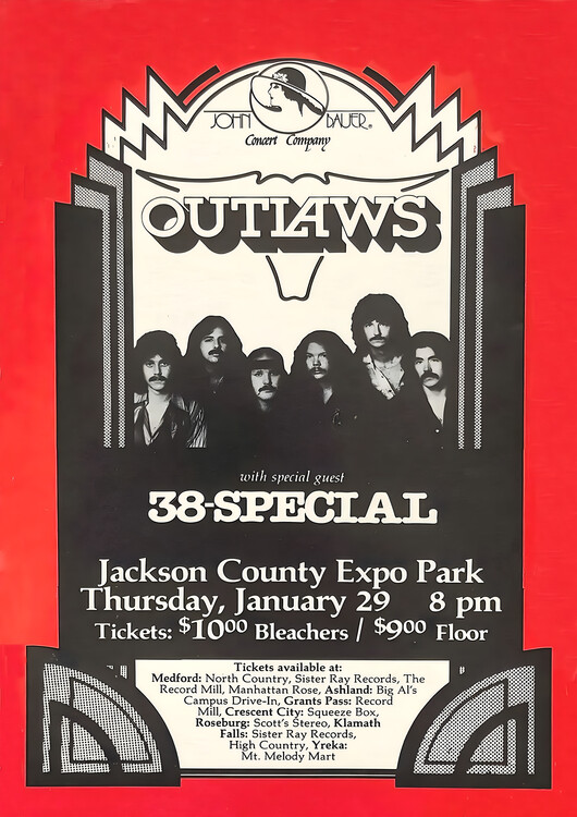 Plagát The Outlaws & 38 Special – Jacksonville Free Park