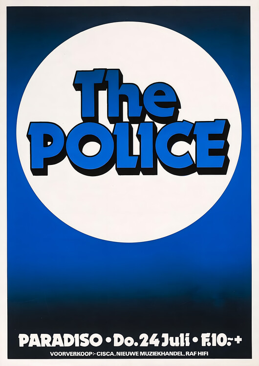 Plagát The Police – Paradiso, July 24