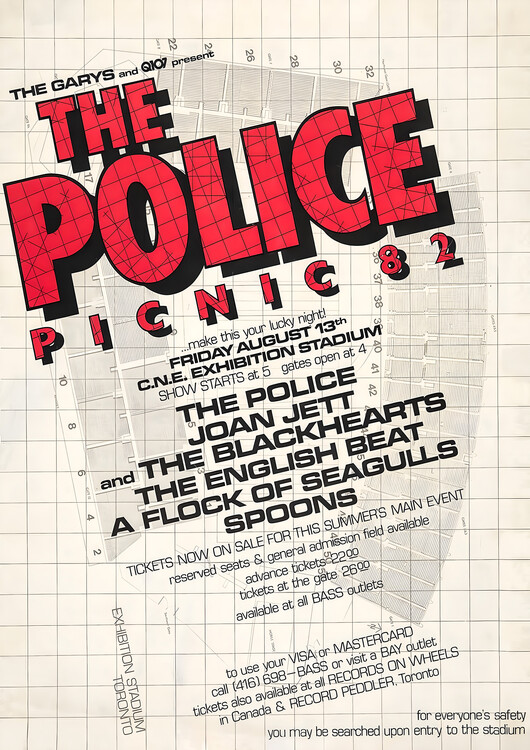 Plagát The Police – Picnic ’82