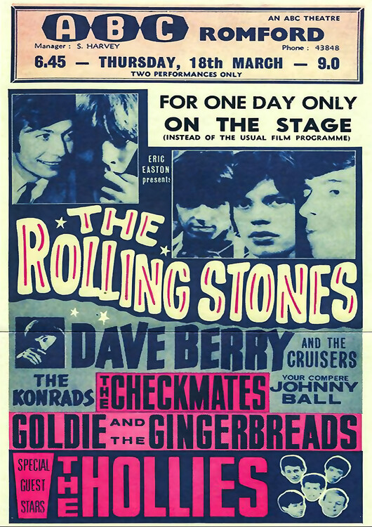 Plagát The Rolling Stones – ABC Romford 1964