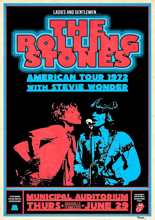 Plagát The Rolling Stones – American Tour 1972, Winterland
