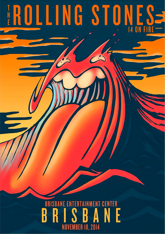 Плакат The Rolling Stones – Live in Brisbane