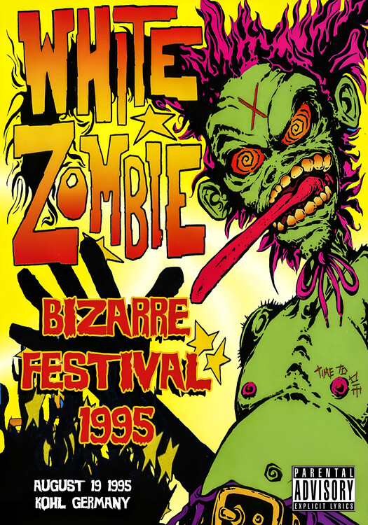 Плакат White Zombie – Bizarre Festival 1995