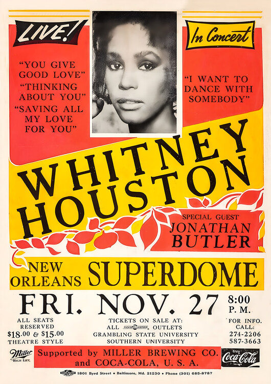 Obraz na płótnie Whitney Houston – Live in Concert, New Orleans Superdome