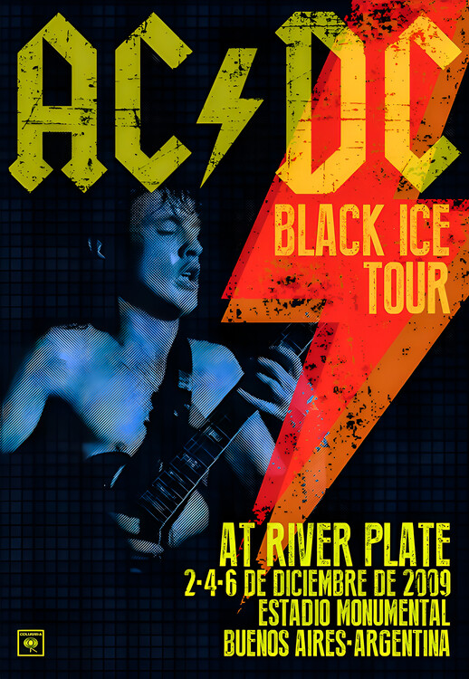 Плакат AC-DC – Black Ice Tour at River Plate 2009