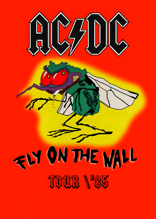 Плакат AC-DC – Fly on the Wall Tour 1985