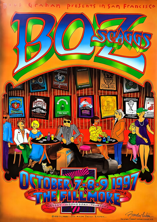 Poster Boz Scaggs – The Fillmore 1997